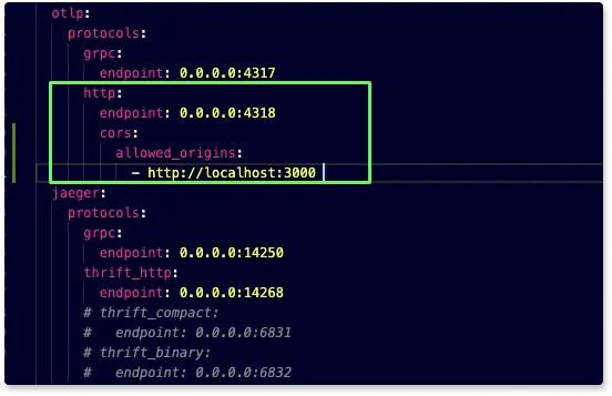 Setting frontend UI port number